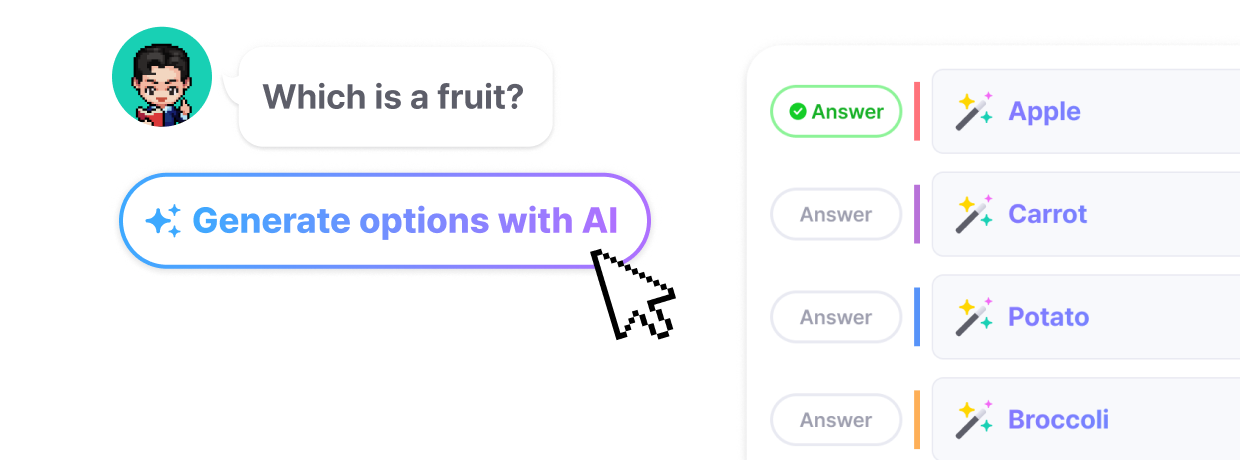 easy and fast AI quiz